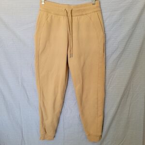 Lululemon Scuba High Rise Jogger Sweatpants Sweats Yellow Size 6